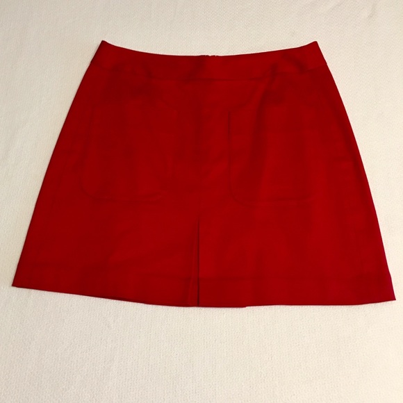 LOFT Dresses & Skirts - Red Loft Skirt w/ Pockets